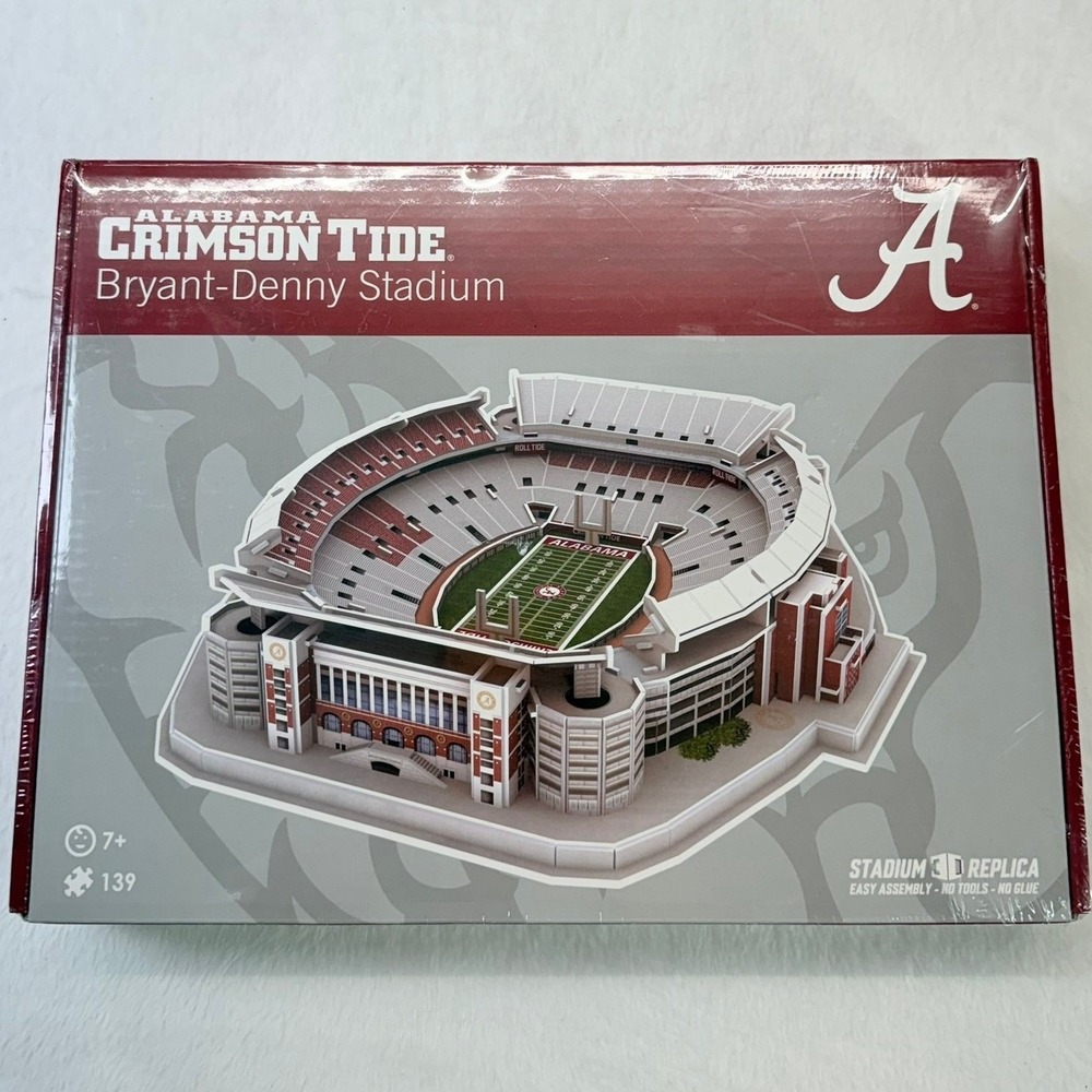 Alabama Crimson Tide Bryant-Denny‎ Stadium 3D Replica Puzzle 139 Pcs New Sealed